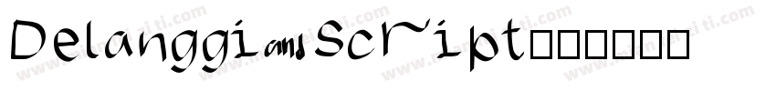 Delanggi Script字体转换